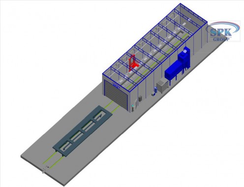 Дробеструйная камера тупиковая SPK-20.6.5 Дробеструйная камера тупиковая SPK GROUP