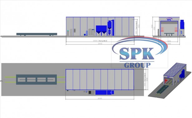 Дробеструйная камера тупиковая SPK-20.6.5 Дробеструйная камера тупиковая SPK GROUP