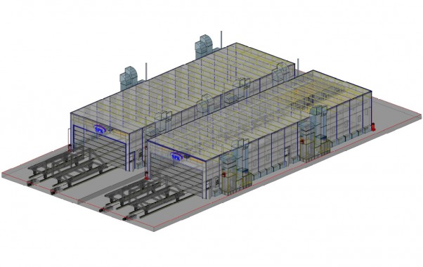 Комплекс для окраски и сушки металлоконструкций SPK GROUP