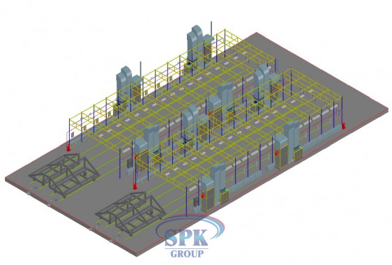 Комплекс для окраски и сушки металлоконструкций SPK GROUP