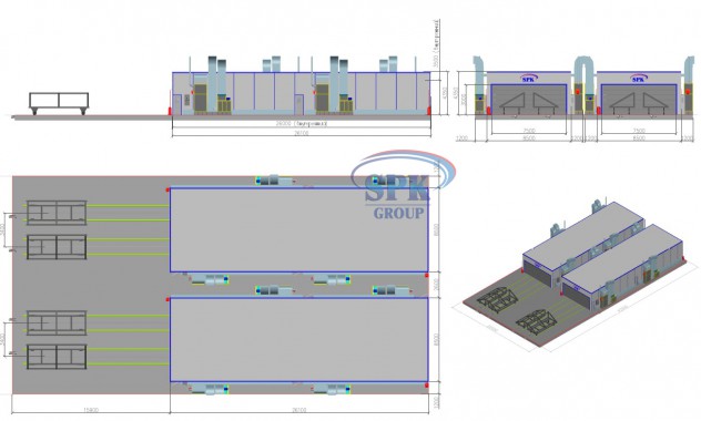 Комплекс для окраски и сушки металлоконструкций SPK GROUP