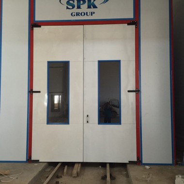 Окрасочно-сушильная камера для дизельных двигателей. Завод по производству дизельных двигателей "Астана Дизель Сервис", Астана (Казахстан)