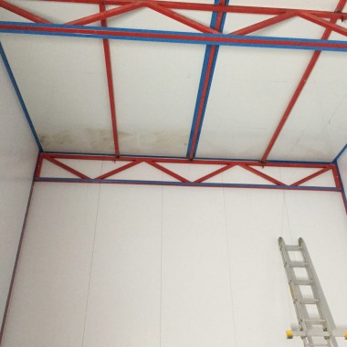 Окрасочно-сушильная камера для дизельных двигателей. Завод по производству дизельных двигателей "Астана Дизель Сервис", Астана (Казахстан)