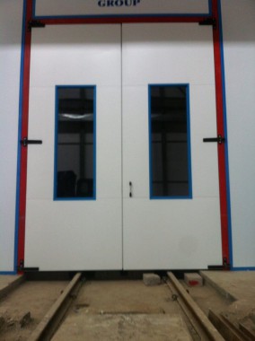 Окрасочно-сушильная камера для дизельных двигателей. Завод по производству дизельных двигателей "Астана Дизель Сервис", Астана (Казахстан)