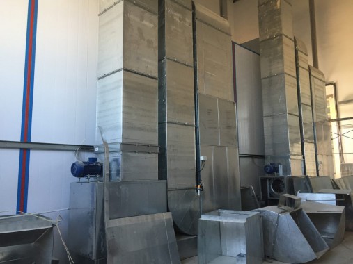 Окрасочно-сушильная камера для дизельных двигателей. Завод по производству дизельных двигателей "Астана Дизель Сервис", Астана (Казахстан)