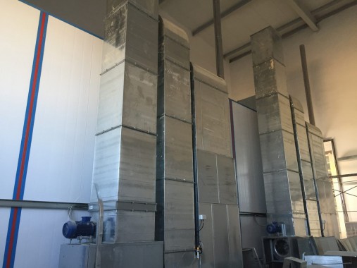 Окрасочно-сушильная камера для дизельных двигателей. Завод по производству дизельных двигателей "Астана Дизель Сервис", Астана (Казахстан)