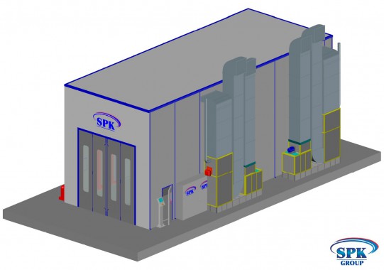 Покрасочная камера SPK GROUP для грузовиков