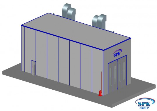 Покрасочная камера SPK GROUP для грузовиков