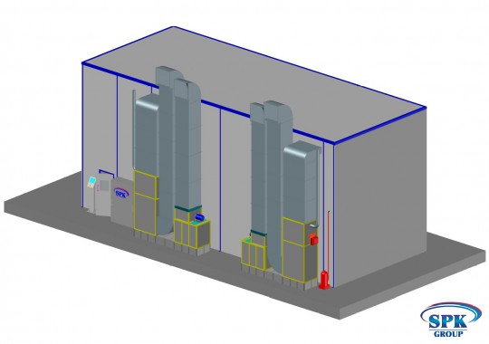 Покрасочная камера SPK GROUP для грузовиков