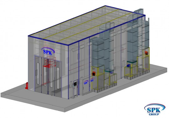 Покрасочная камера SPK GROUP для грузовиков
