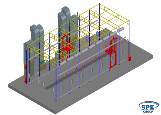 Проект камеры окраски SPK GROUP для грузовиков