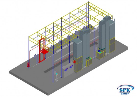 Проект камеры окраски SPK GROUP для грузовиков