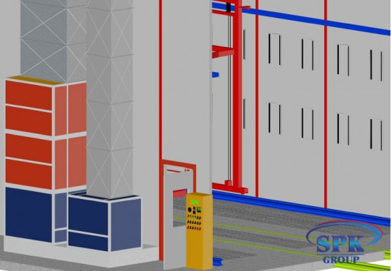 Окрасочно-сушильная камера для сварных металлоконструкций с тележкой SPK 16x7x6 Окрасочно-сушильная камера для сварных металлоконструкций с тележкой SPK GROUP