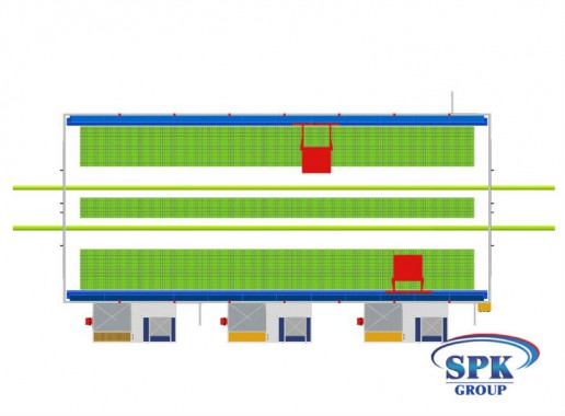 Окрасочно-сушильная камера для сварных металлоконструкций с тележкой SPK 16x7x6 Окрасочно-сушильная камера для сварных металлоконструкций с тележкой SPK GROUP