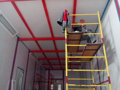 Камера для хранения и смешивания красок. Завод по производству дизельных двигателей Gevo для локомотивов, г. Астана (Казахстан)