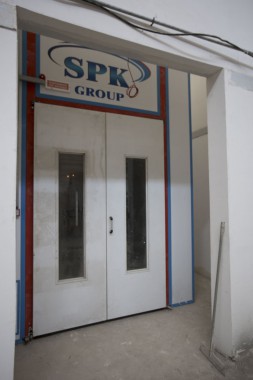 Окрасочно-сушильная камера для дизельных двигателей. Завод по производству дизельных двигателей "Астана Дизель Сервис", Астана (Казахстан)