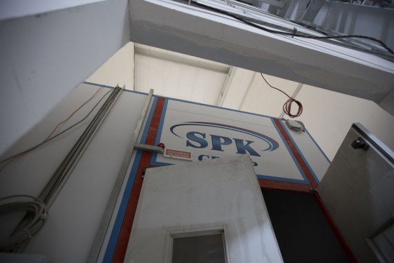 Окрасочно-сушильная камера для дизельных двигателей. Завод по производству дизельных двигателей "Астана Дизель Сервис", Астана (Казахстан)