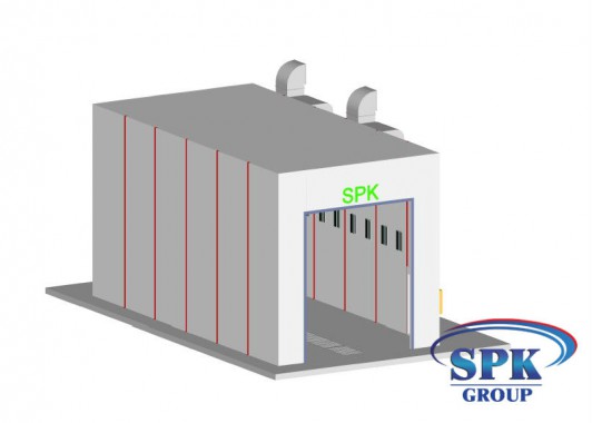 Покрасочная камера для металла SPK 12.5.5 Покрасочная камера для металла SPK GROUP