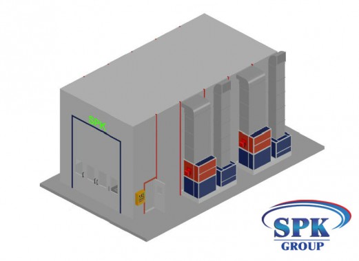 Покрасочная камера для металла SPK 12.5.5 Покрасочная камера для металла SPK GROUP