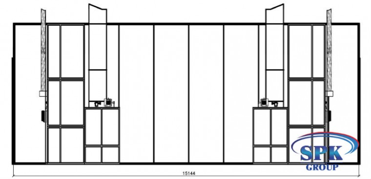 Камера окрасочно-сушильная для кранов и крупногабаритных металлоконструкций SPK-15.5.5 РОССИЯ Камера окрасочно-сушильная для кранов и крупногабаритных металлоконструкций SPK GROUP