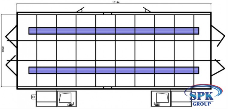 Камера окрасочно-сушильная для кранов и крупногабаритных металлоконструкций SPK-15.5.5 РОССИЯ Камера окрасочно-сушильная для кранов и крупногабаритных металлоконструкций SPK GROUP
