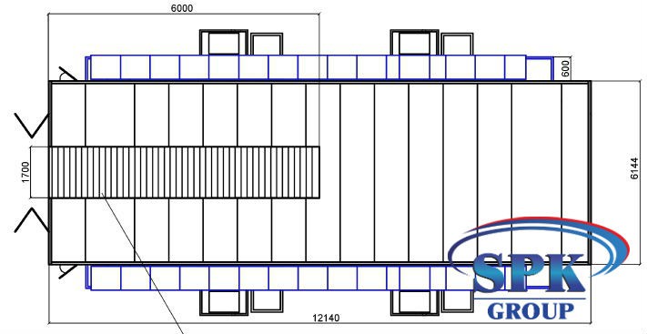 Окрасочно-сушильная камера для металлоконструкций SPK GROUP