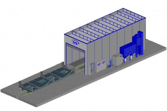 Дробеструйная камера тупикового типа SPK GROUP
