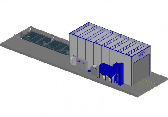Дробеструйная камера тупикового типа SPK GROUP