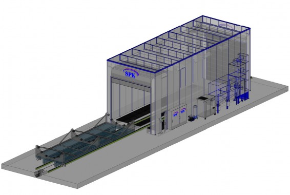 Дробеструйная камера тупикового типа SPK GROUP