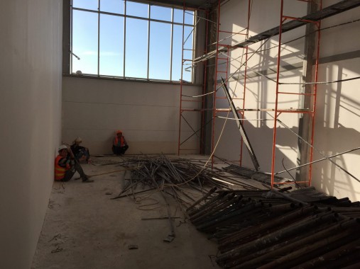 Камера для хранения и смешивания красок. Завод по производству дизельных двигателей Gevo для локомотивов, г. Астана (Казахстан)