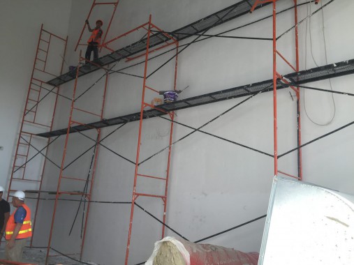 Камера для хранения и смешивания красок. Завод по производству дизельных двигателей Gevo для локомотивов, г. Астана (Казахстан)