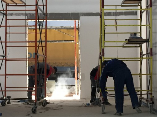 Камера для хранения и смешивания красок. Завод по производству дизельных двигателей Gevo для локомотивов, г. Астана (Казахстан)