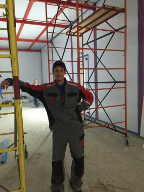 Камера для хранения и смешивания красок. Завод по производству дизельных двигателей Gevo для локомотивов, г. Астана (Казахстан)