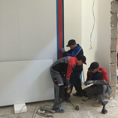 Камера для хранения и смешивания красок. Завод по производству дизельных двигателей Gevo для локомотивов, г. Астана (Казахстан)