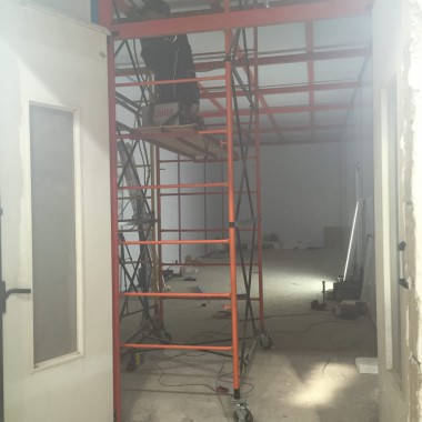 Камера для хранения и смешивания красок. Завод по производству дизельных двигателей Gevo для локомотивов, г. Астана (Казахстан)