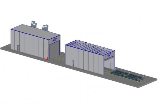Покрасочно-сушильный комплекс для резервуаров SPK-19.6.6 Покрасочно-сушильный комплекс для резервуаров SPK GROUP