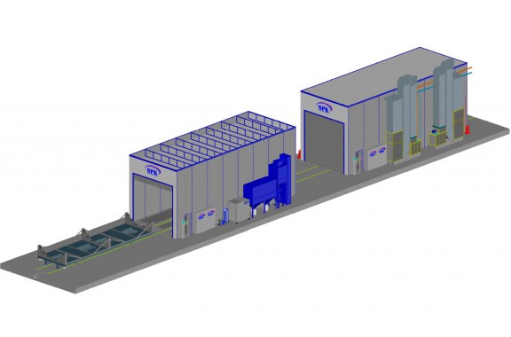Покрасочно-сушильный комплекс для резервуаров SPK-19.6.6 Покрасочно-сушильный комплекс для резервуаров SPK GROUP