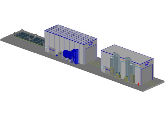 Покрасочно-сушильный комплекс для резервуаров SPK-19.6.6 Покрасочно-сушильный комплекс для резервуаров SPK GROUP