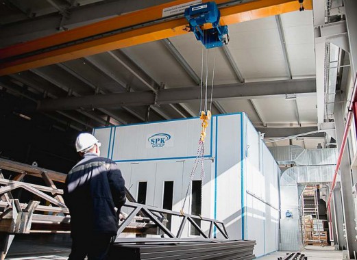 Окрасочно-сушильная камера для окраски металлоконструкций и ферм SPK 15.4.6. Италия