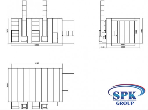 Покрасочная камера для металлоконструкций SPK-10.6.5 Покрасочная камера для металлоконструкций SPK GROUP