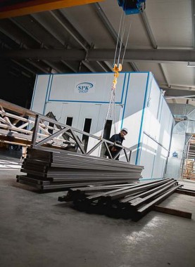 Окрасочно-сушильная камера для окраски металлоконструкций и ферм SPK 15.4.6. Италия