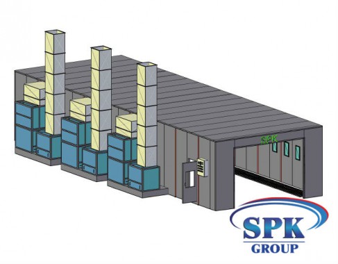 Окрасочно-сушильная камера для труб SPK GROUP
