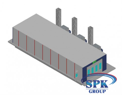 Окрасочно-сушильная камера для труб SPK GROUP