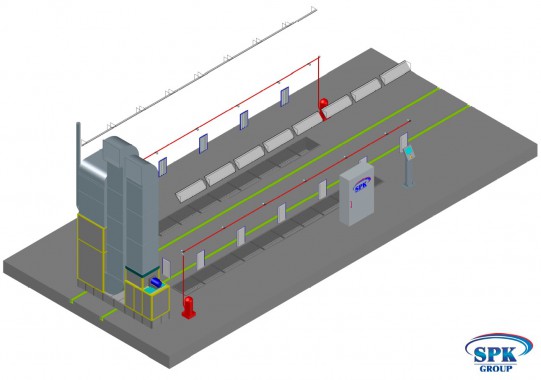 Окрасочная камера SPK GROUP для автопогрузчиков и нестандартных изделий