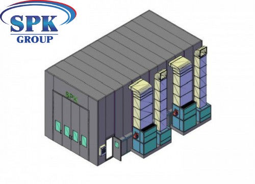 Окрасочно-сушильная камера для кранового оборудования SPK GROUP