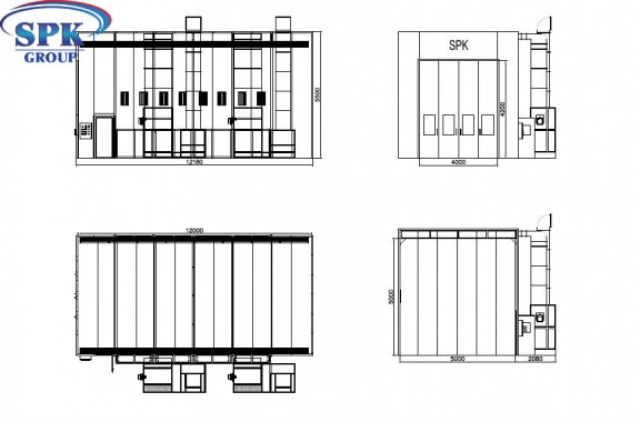 Окрасочно-сушильная камера для кранового оборудования SPK GROUP