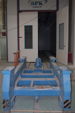 Окрасочно-сушильная камера для дизельных двигателей. Завод по производству дизельных двигателей "Астана Дизель Сервис", Астана (Казахстан)