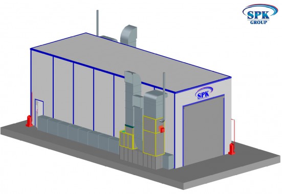 Камера окраски и сушки SPK GROUP для грузовиков и автобусов