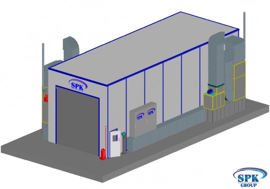 Камера окраски и сушки SPK GROUP для грузовиков и автобусов