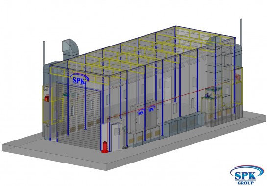 Камера окраски и сушки SPK GROUP для грузовиков и автобусов